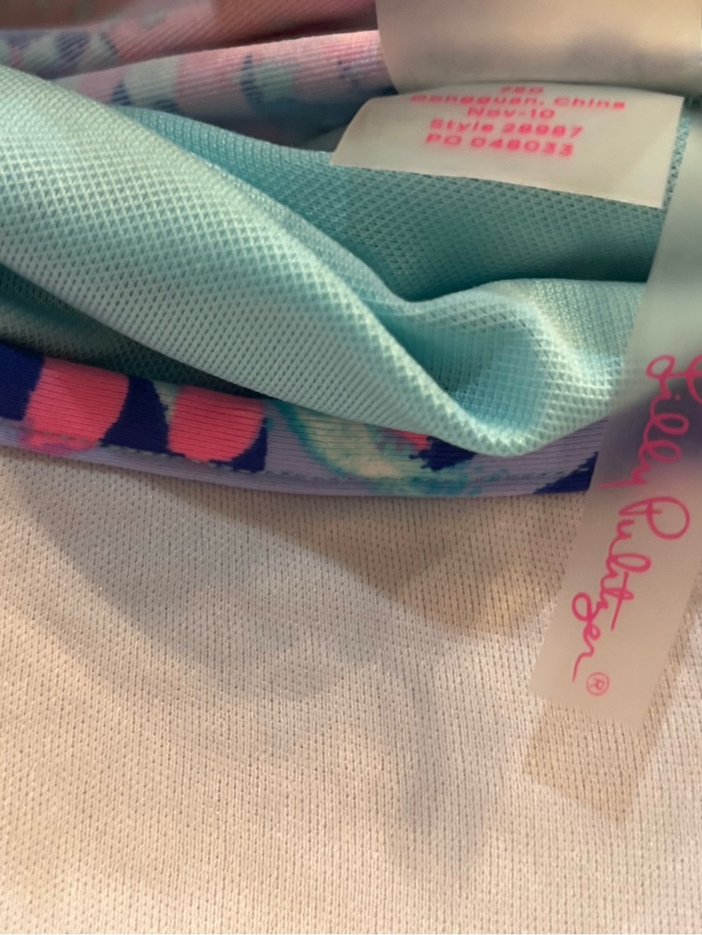 Lilly Pulitzer tropical floral tankini top colorful beach sz 6 - Picture 5 of 7